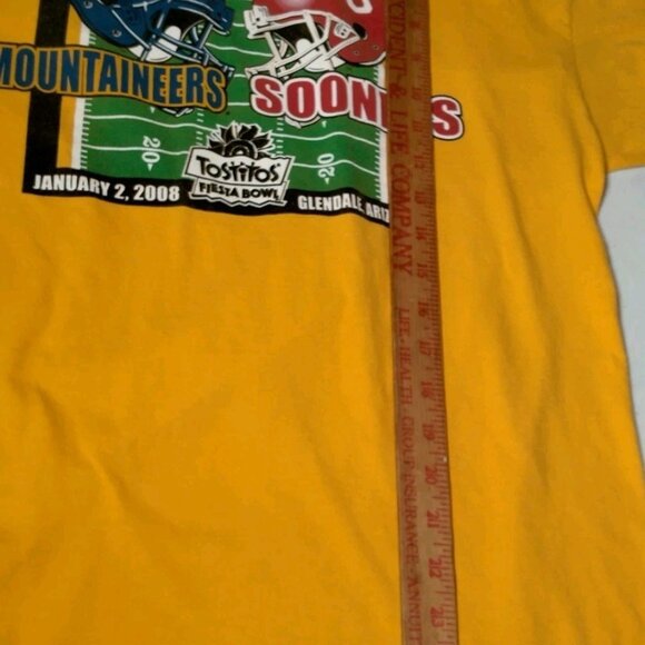 WVU Mountaineers vs Oklahoma Sooners Fiesta Bowl Shirt Large Fiesta Bowl 2008 - Picture 5 of 12